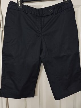 Classic Black Knee-Length Shorts